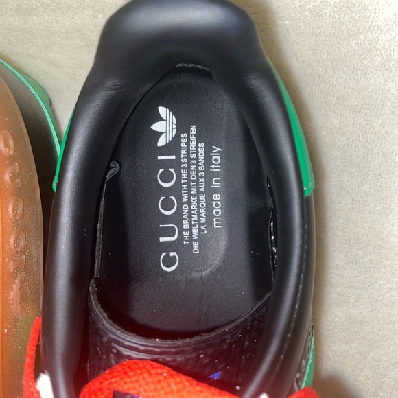 Unisex Size 8 - Adidas x Gucci Gazelle “Black Green Red” - Picture 4 of 8